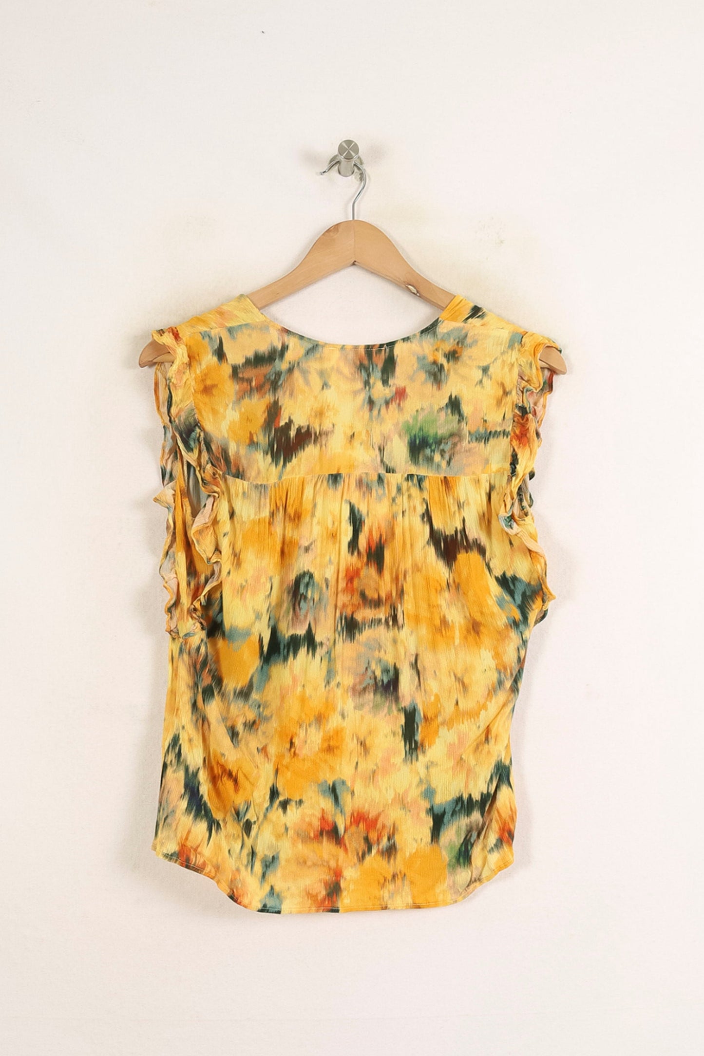 Blouse Jaune et Verte - Taille S/36