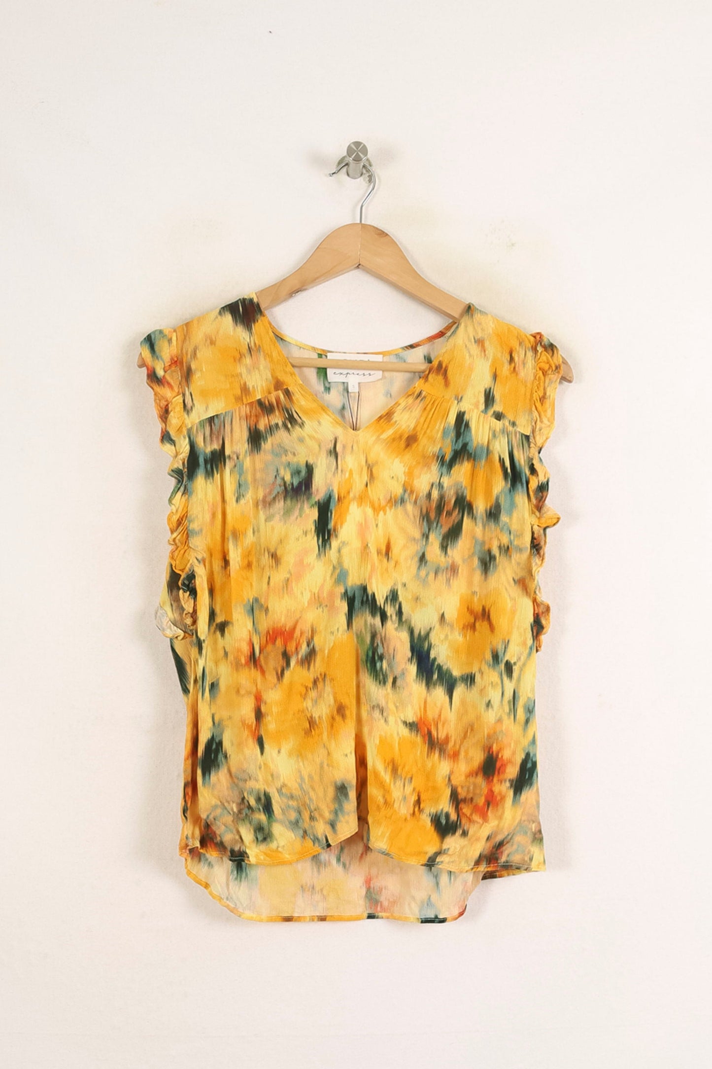 Blouse Jaune et Verte - Taille S/36