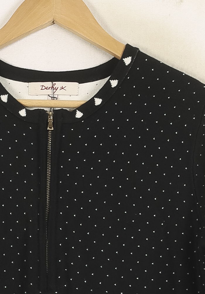 Robe Midi Noire et Blanche - Taille L/40