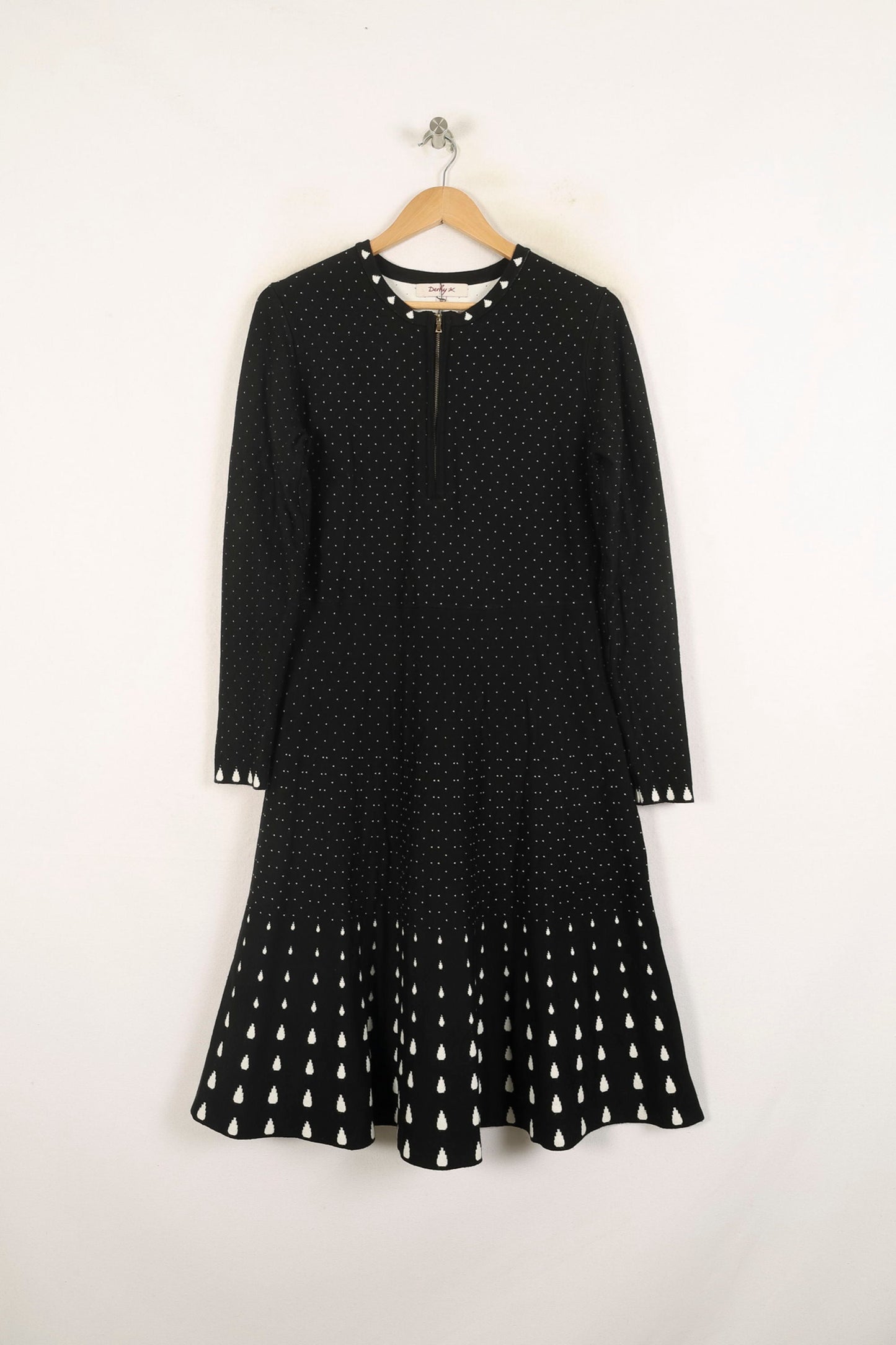 Robe Midi Noire et Blanche - Taille L/40