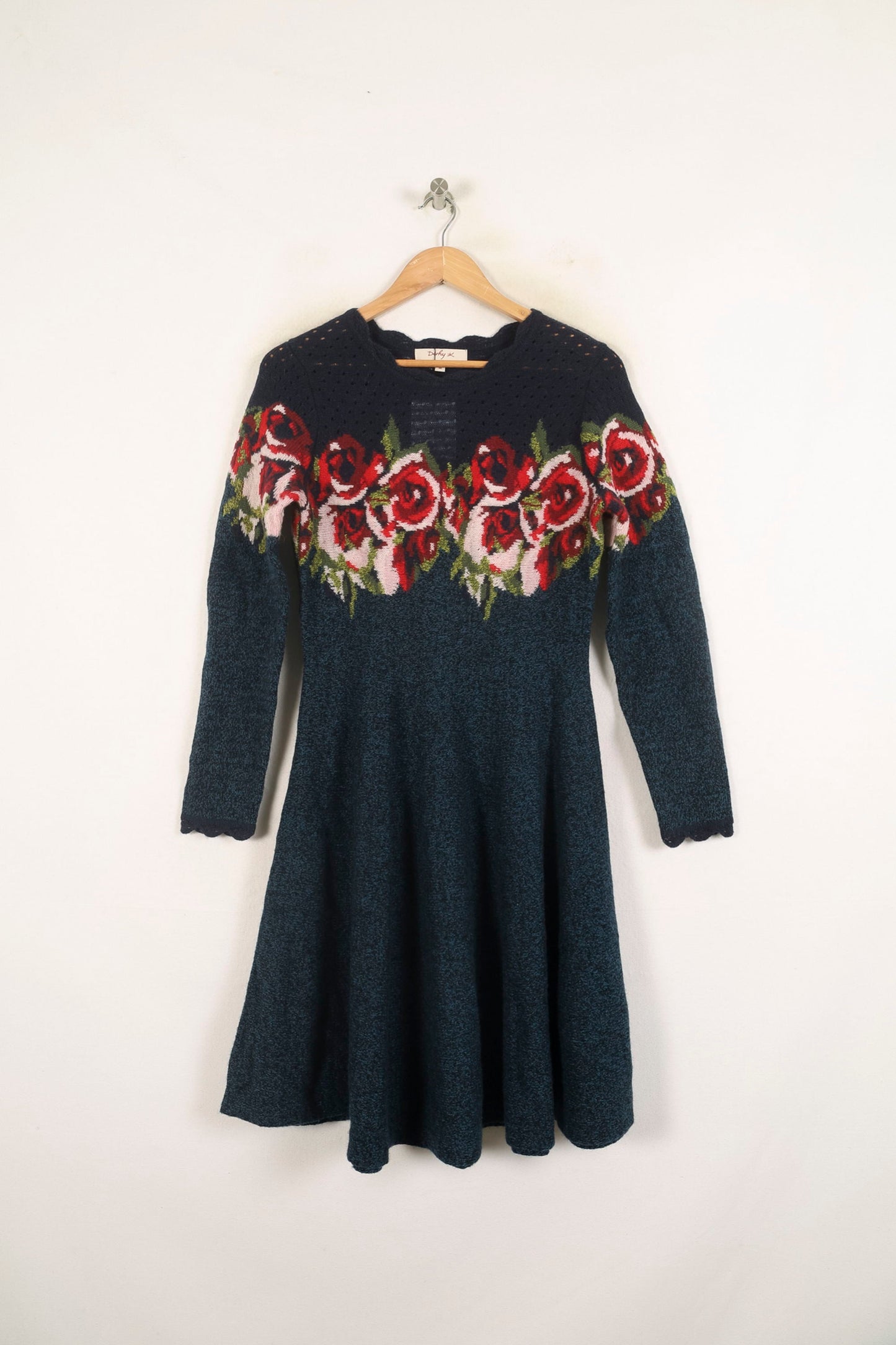 Robe Midi Bleu et Rouge - Taille M/38