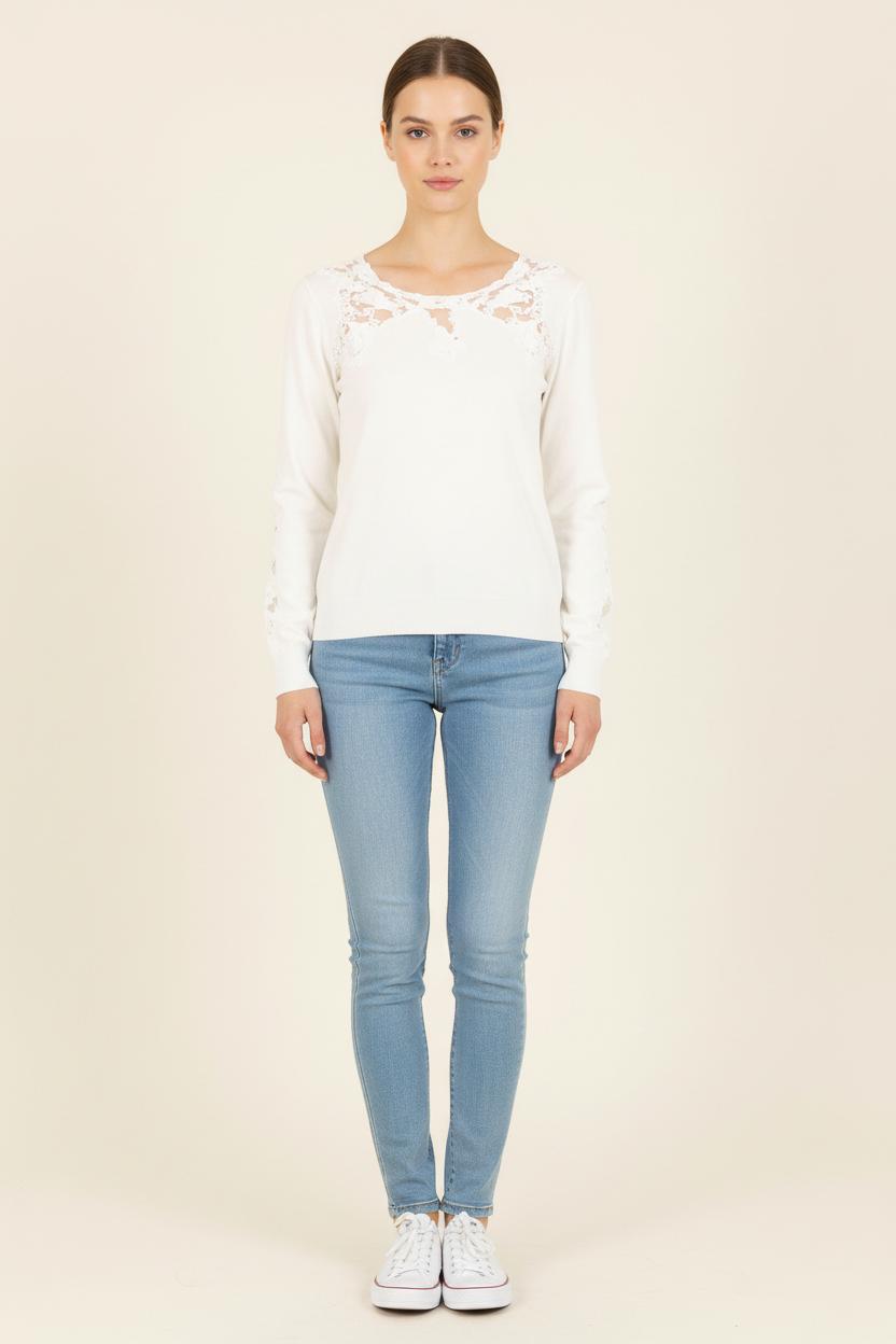 Pull Blanc - Taille S/36