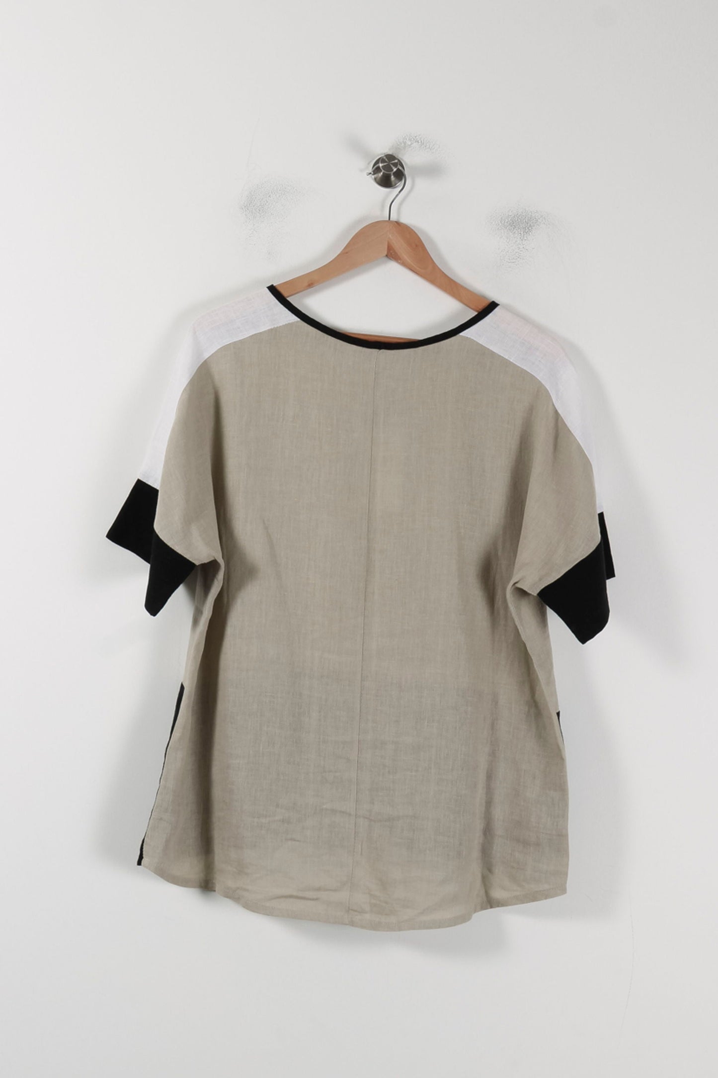 Blouse Beige Noir et Blanc - Taille XL/42