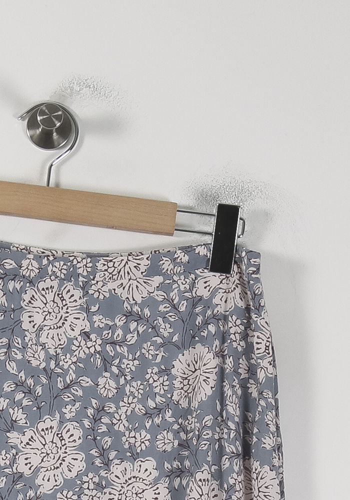 Jupe Midi Bleue et Blanche - Taille XL/42