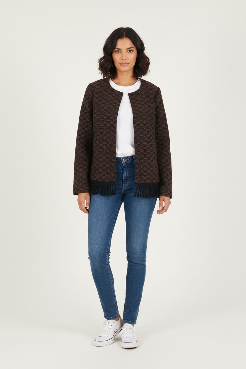 Veste Bleu et Marron - Taille M/38