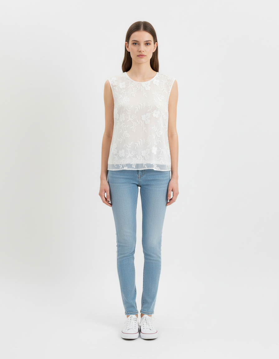 Débardeur Blanc - Taille M/38