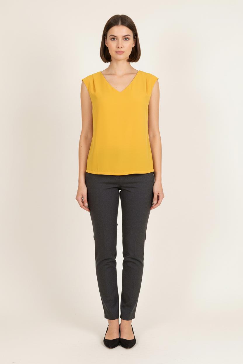 Blouse jaune - Taille S/36