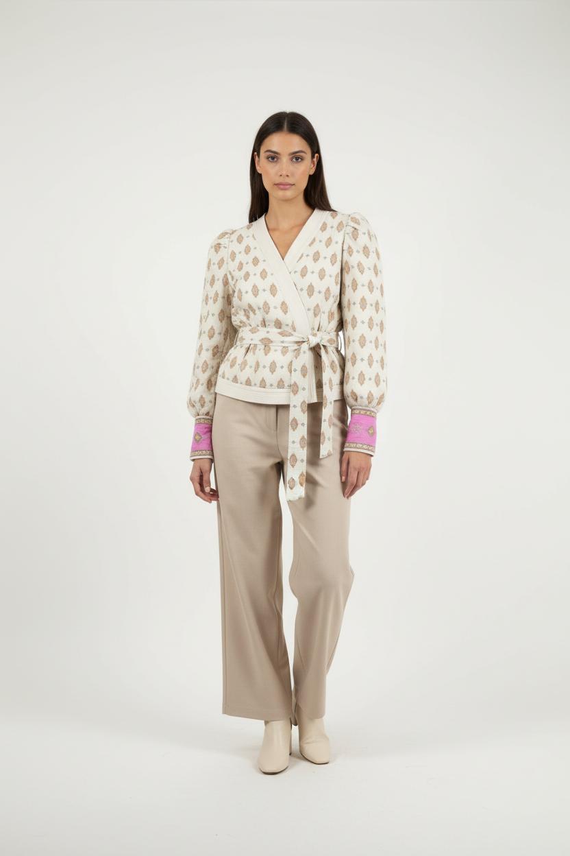 Veste Écrue et Rose - Taille M/38