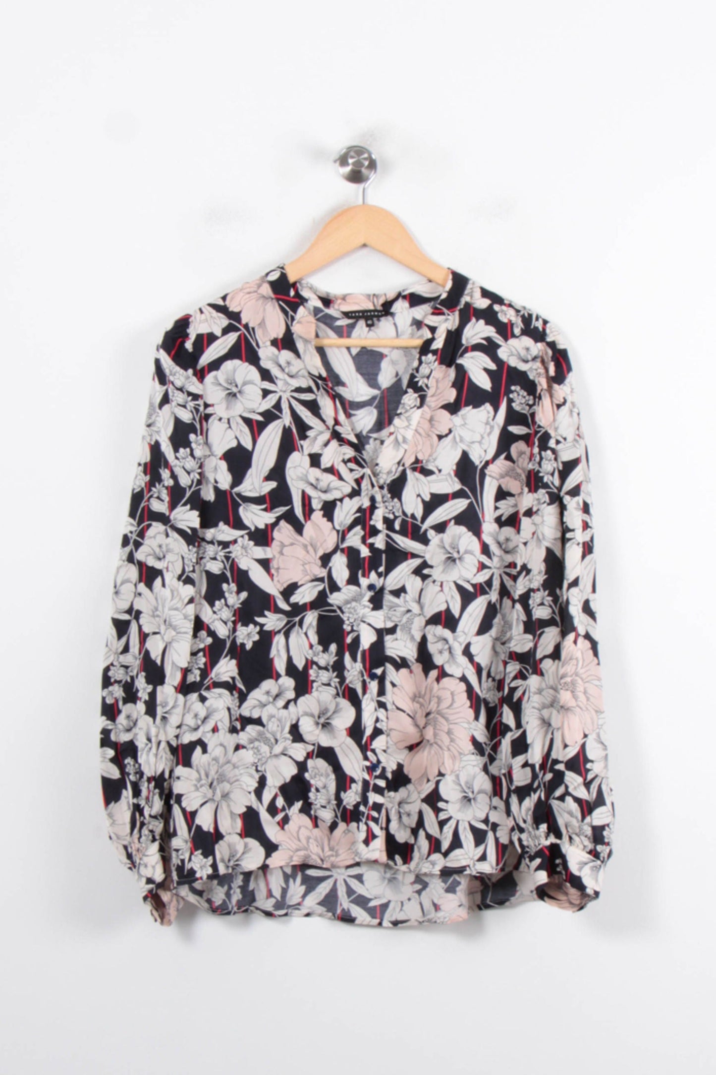 Blouse Noire et Blanche - Taille L/40