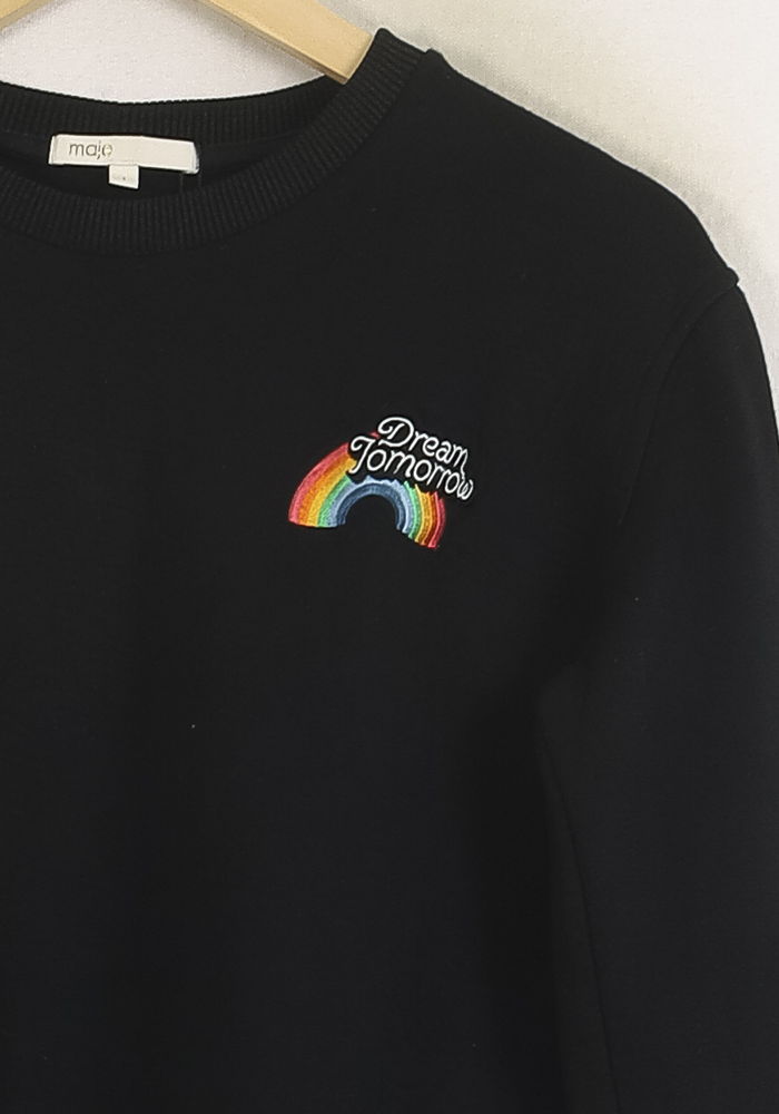 Sweat-shirt noir - Taille S/36