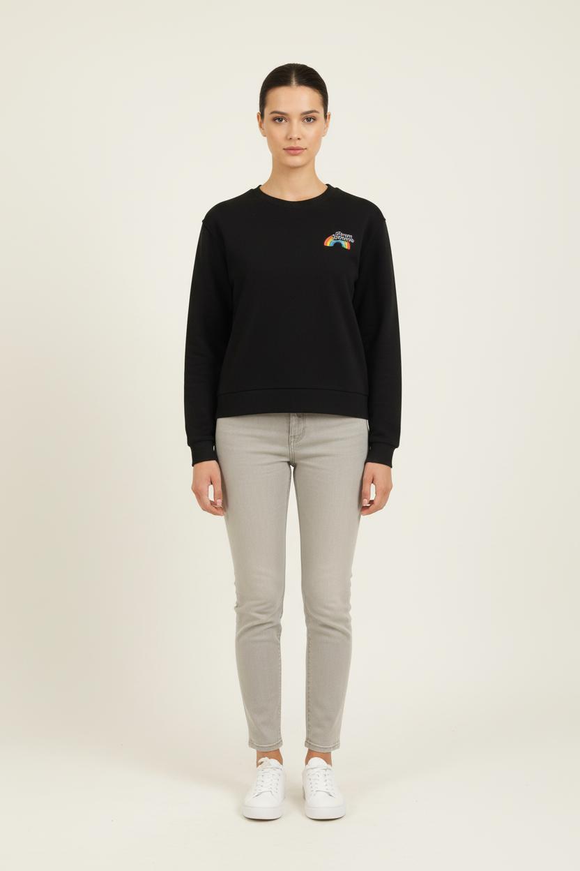 Sweat-shirt noir - Taille S/36