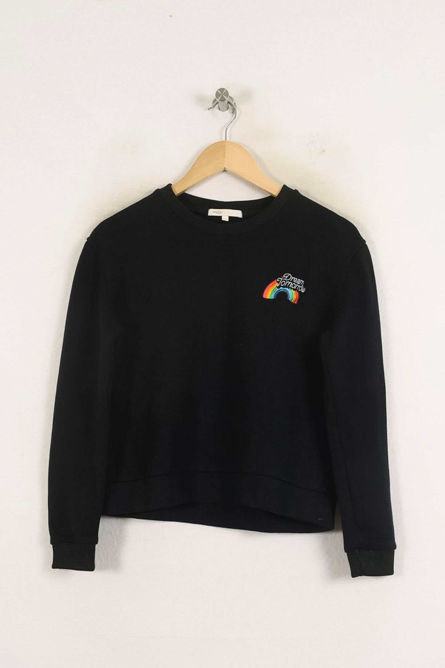 Sweat-shirt noir - Taille S/36