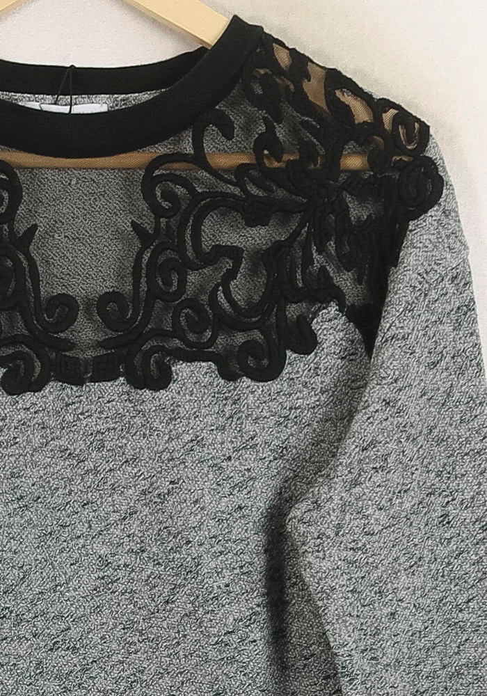 Sweat Gris et Noir - Taille M/38