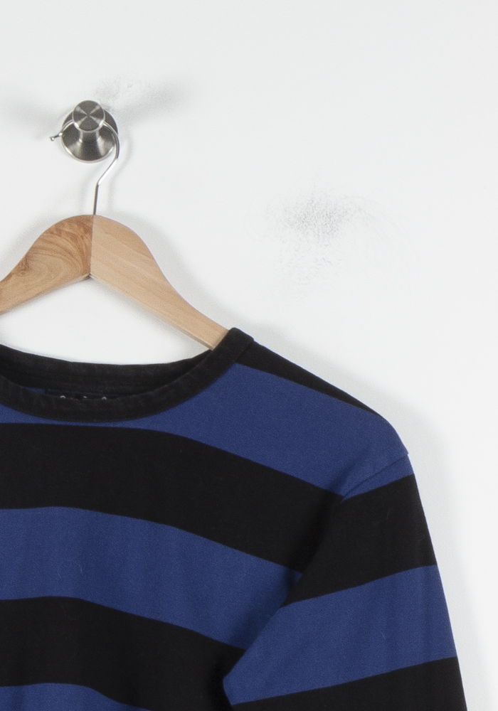 Tee-shirt Manches Longues Bleu et Noir - Taille M/38