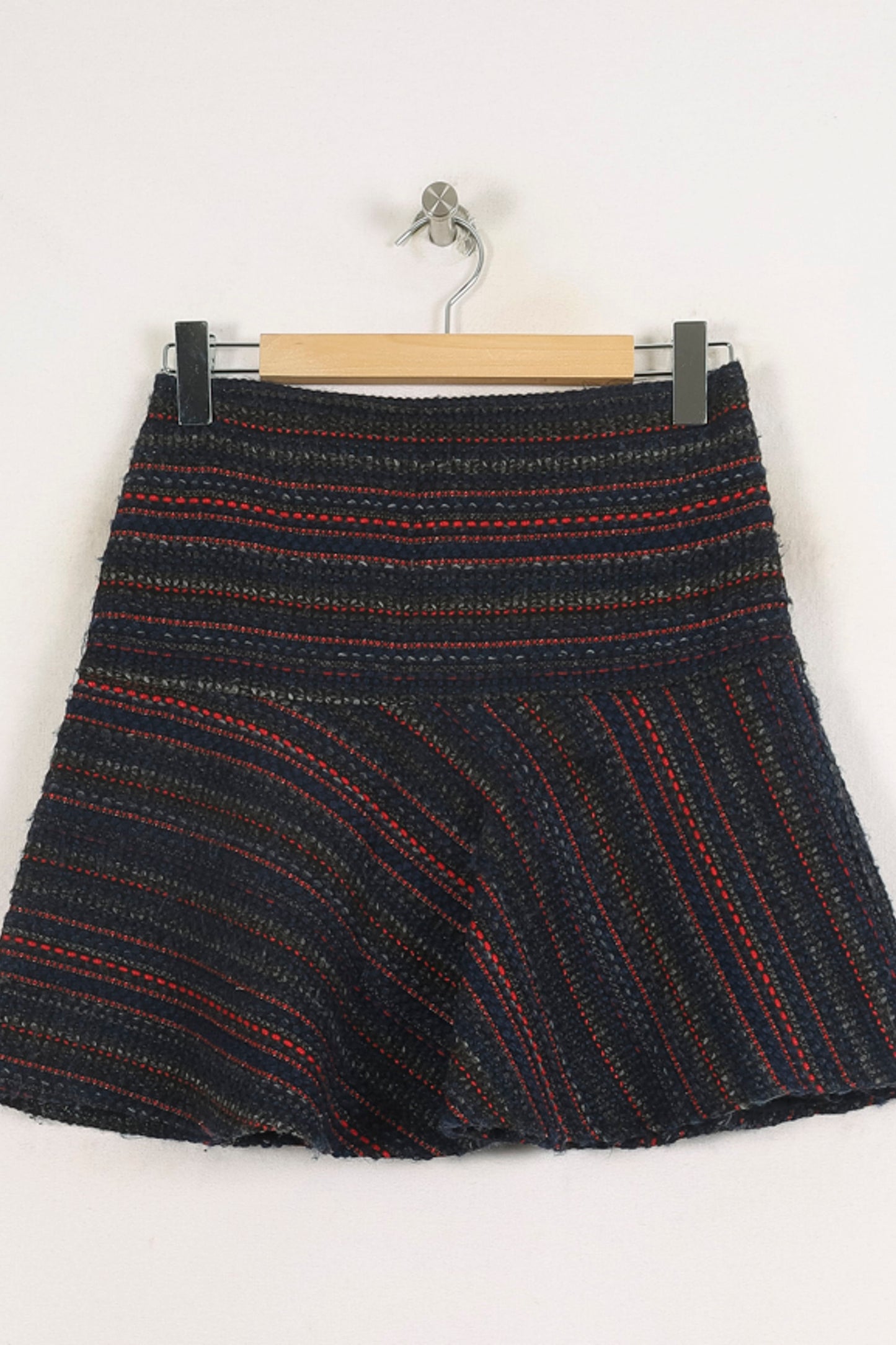 Jupe Évasée Bleu et Rouge - Taille M/38