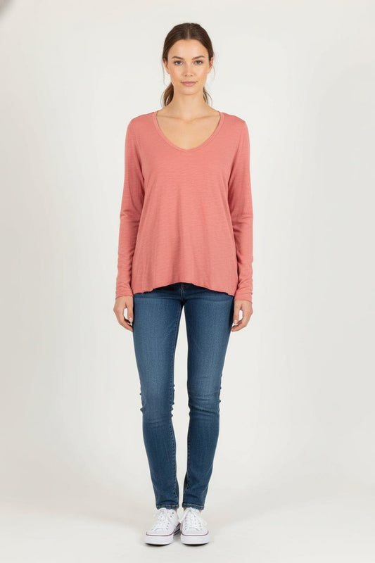 Tee-shirt Manches Longues Rose - Taille S/36