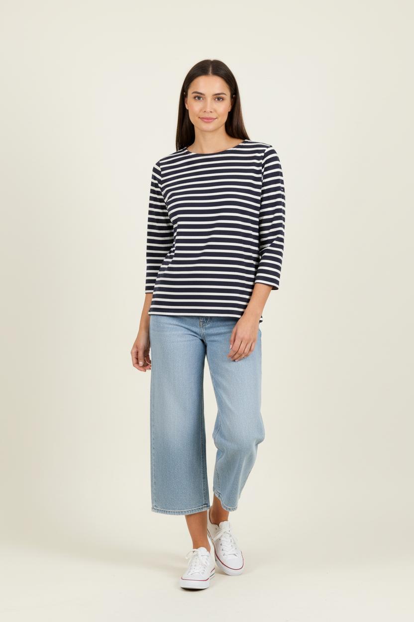 Marinière Bleu Marine et Blanche - Taille L/40