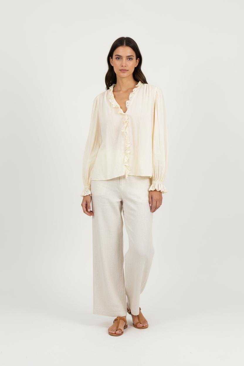 Blouse jaune - Taille S/36