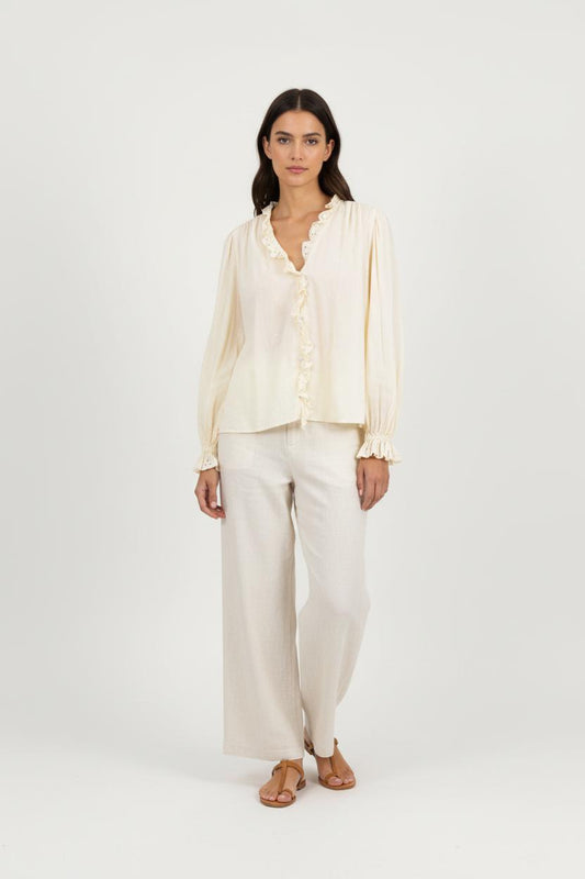 Blouse jaune - Taille S/36