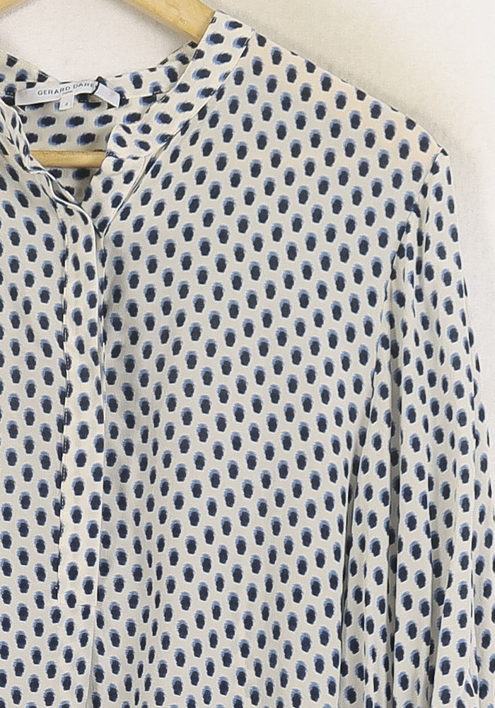 Blouse Blanche et Bleue - Taille XL/42