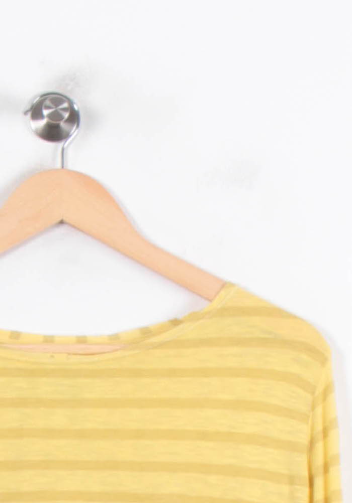 T-shirt manches longues jaune - Taille XS/34