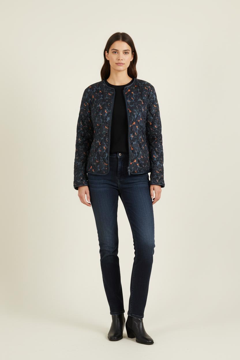 Veste Matelassée Noire et Orange - Taille L/40