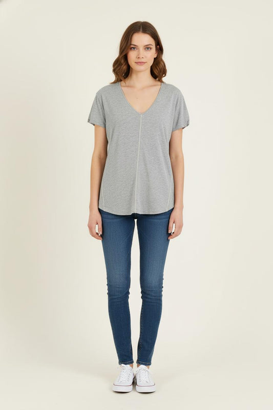 T-shirt gris - Taille M/38