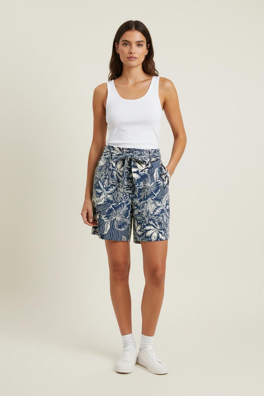 Short Bleu et Blanc - Taille S/36