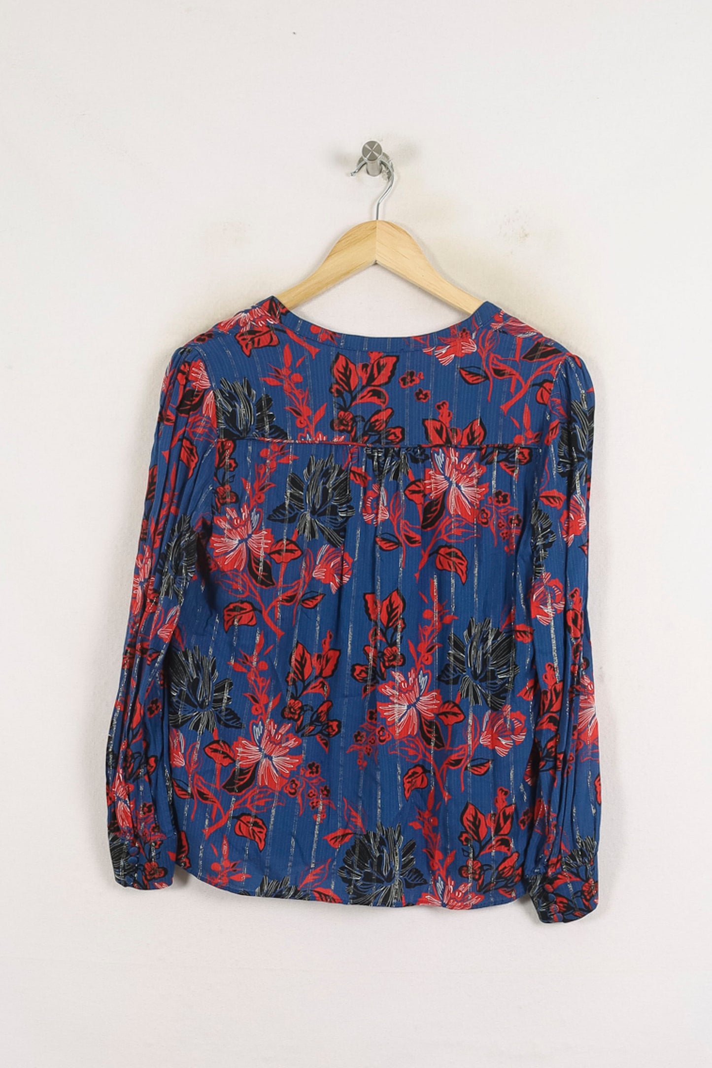 Blouse Bleue et Rouge - Taille M/38