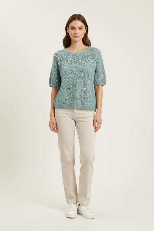 Pull Maille Bleu - Taille M/38