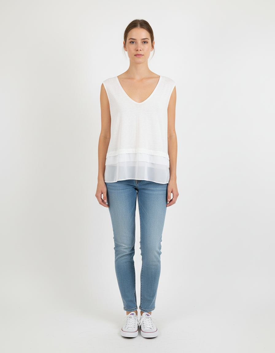 Tee-shirt Blanc - Taille L/40