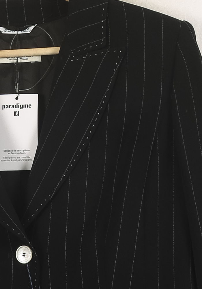 Veste Noire à Rayures - Taille XXL/44