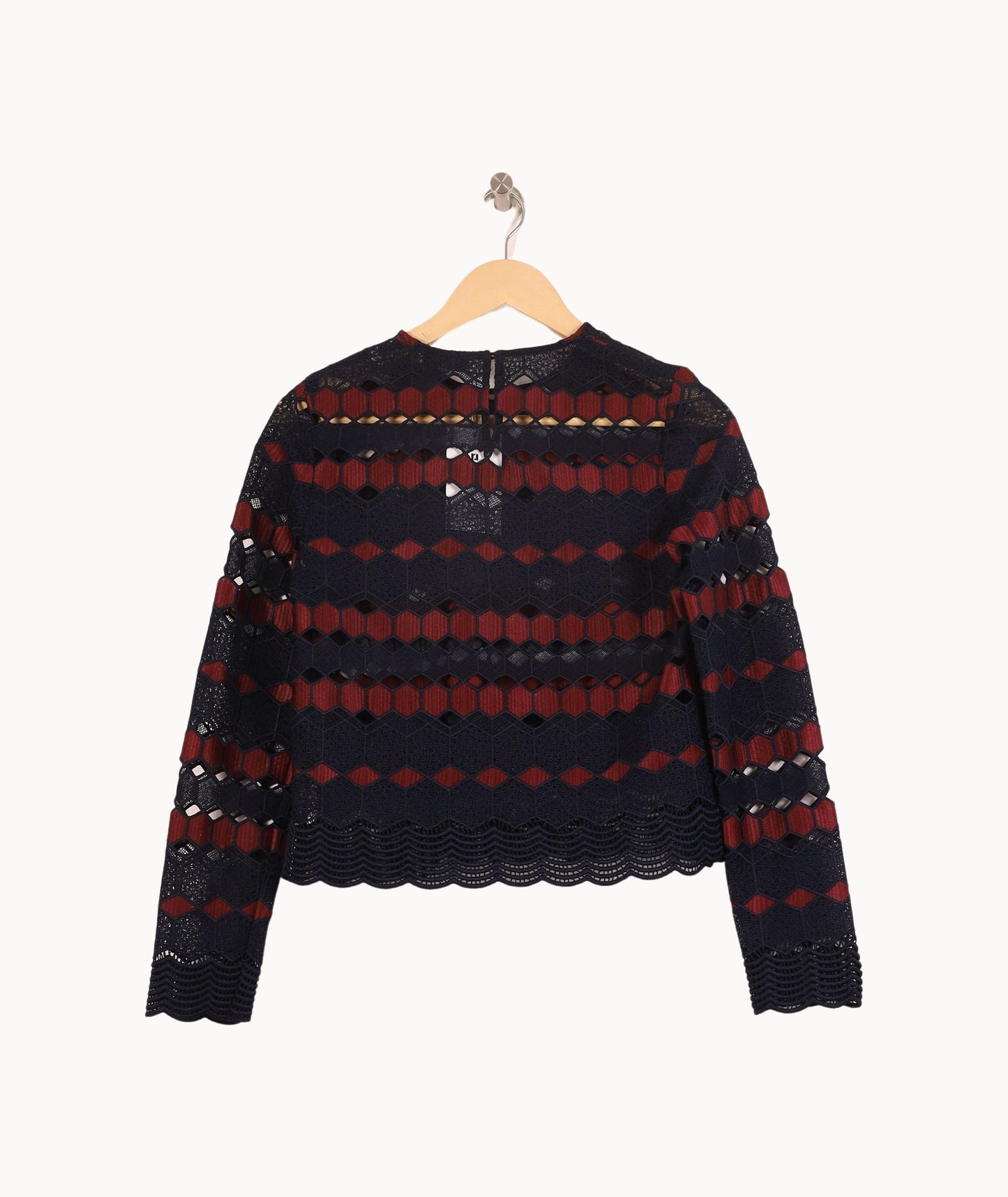 Blouse Bleu et Rouge - Taille S/36