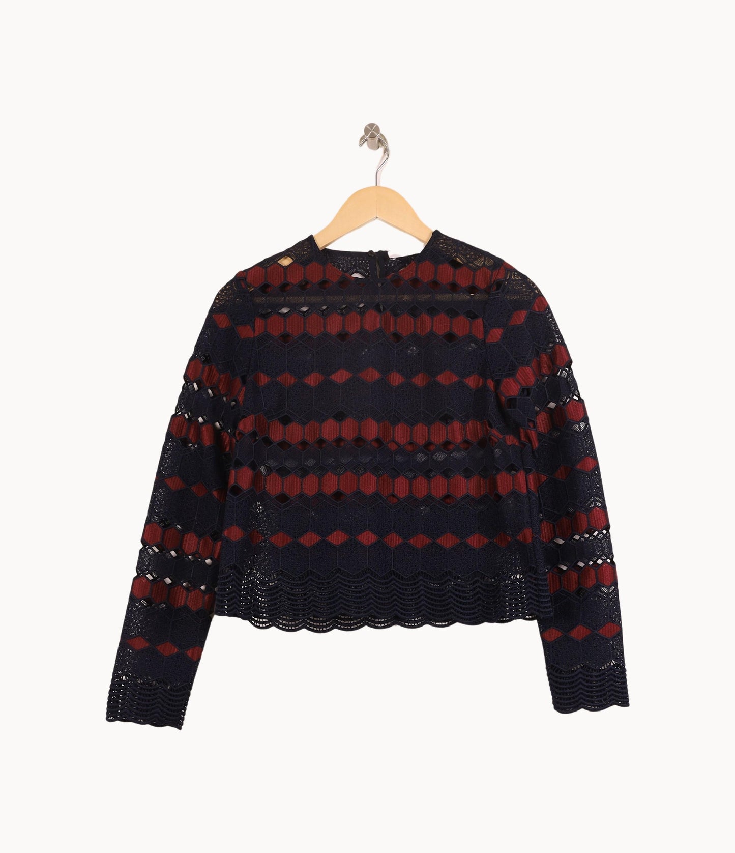 Blouse Bleu et Rouge - Taille S/36