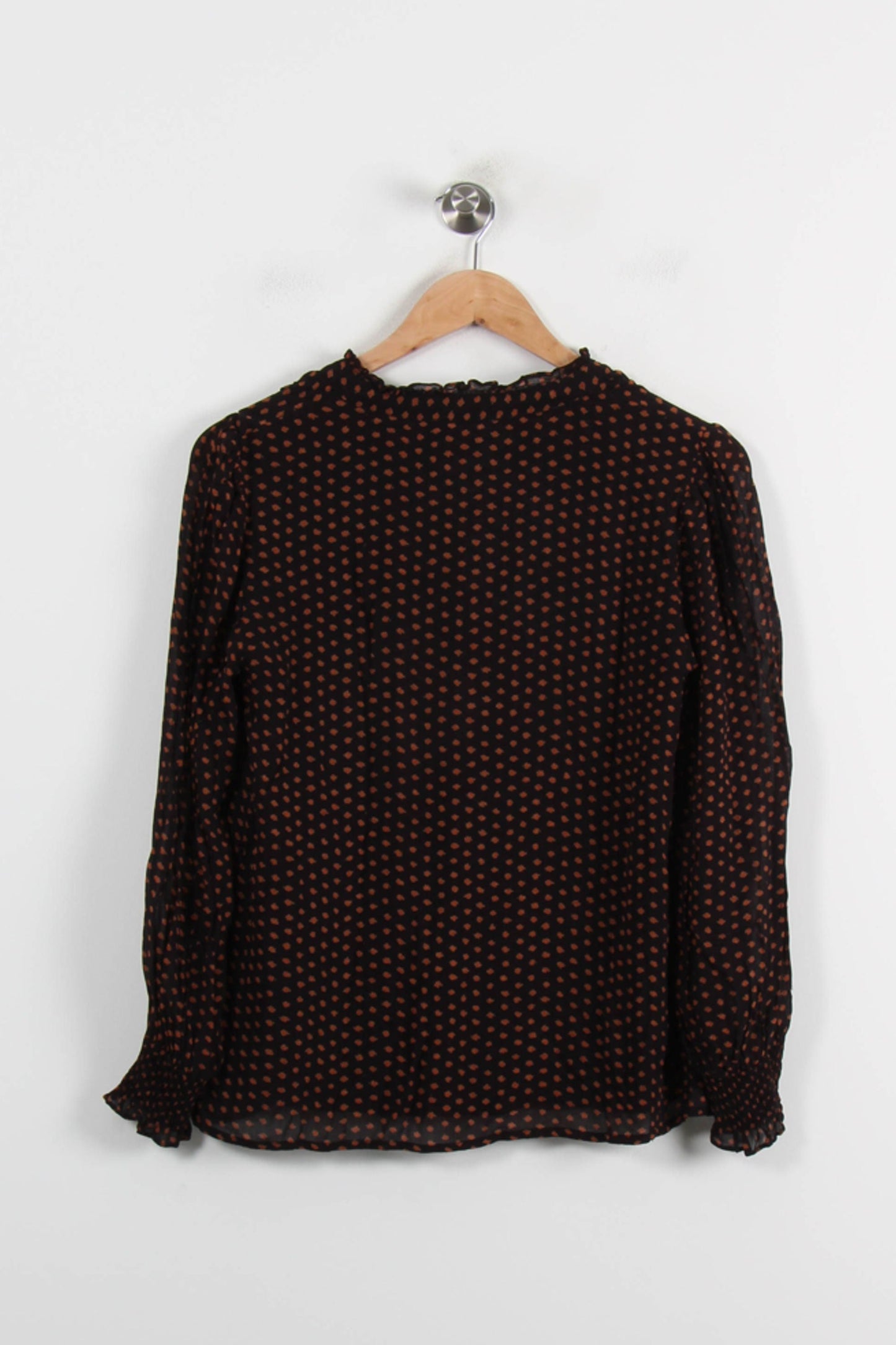 Blouse Noire et Marron - Taille XS/34