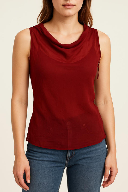 Blouse Bordeaux - Taille S/36