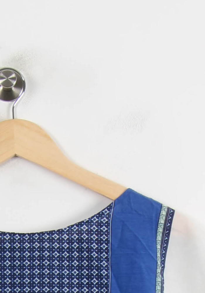 Blouse Bleue et Blanche - Taille XXXL/46