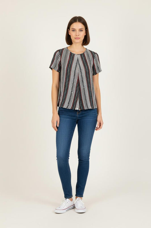 Blouse multicolore - Taille M/38