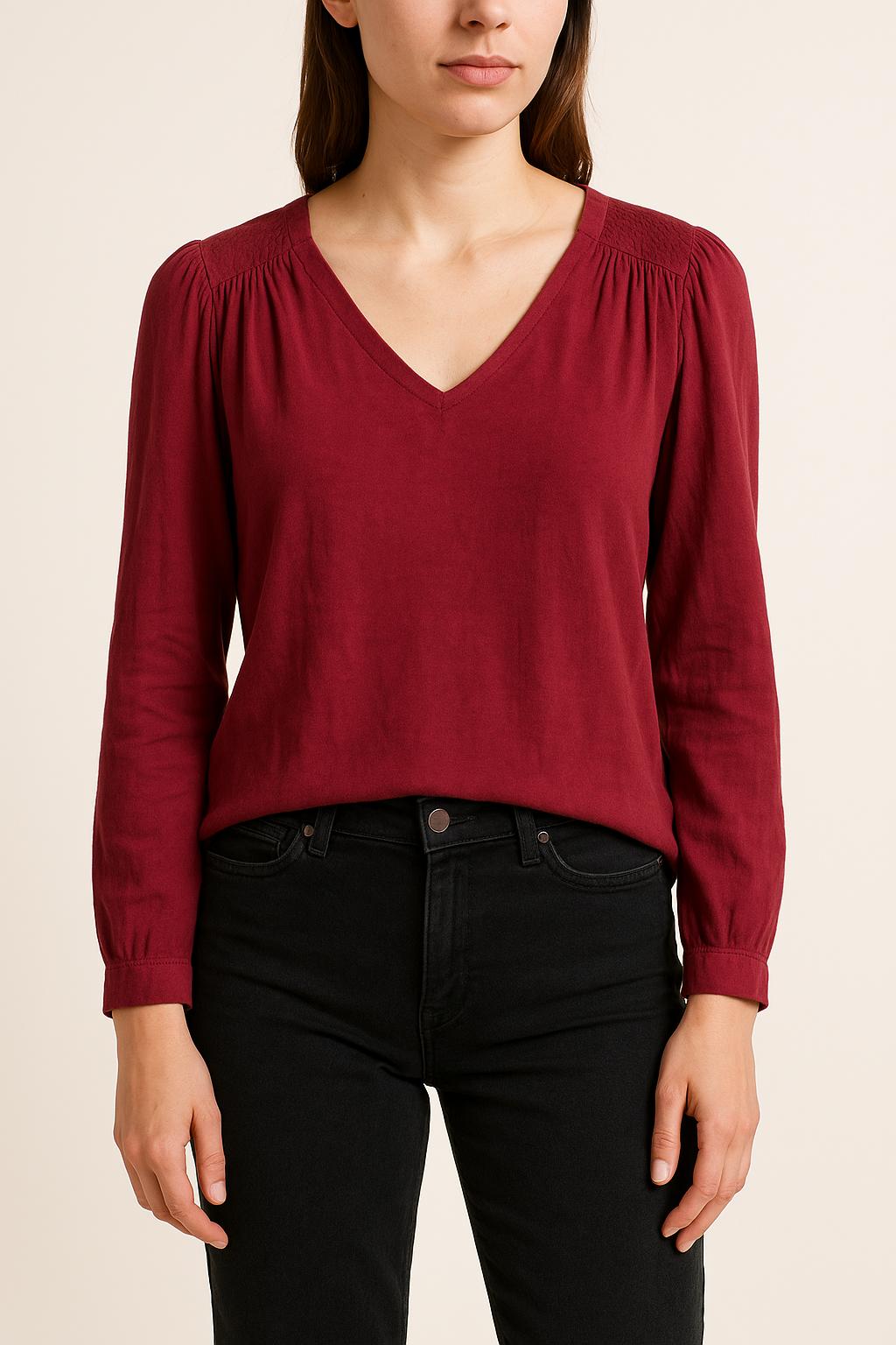 Blouse Bordeaux - Taille XS/34