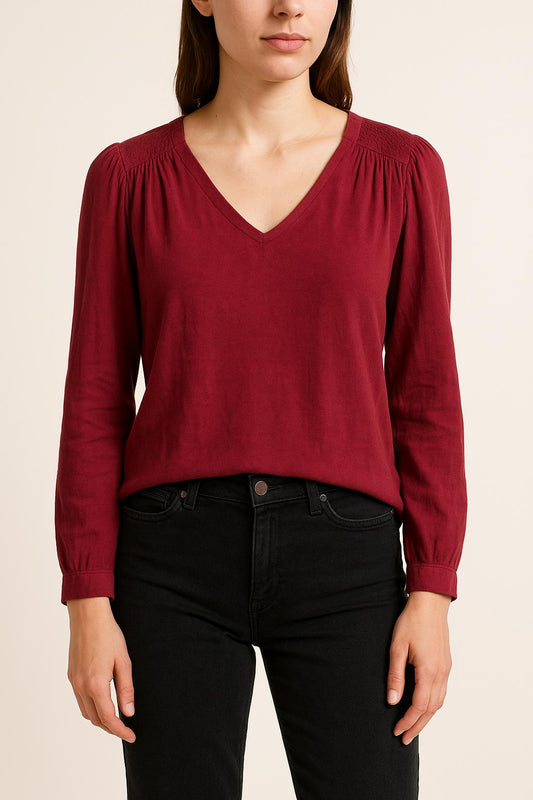 Blouse Bordeaux - Taille XS/34
