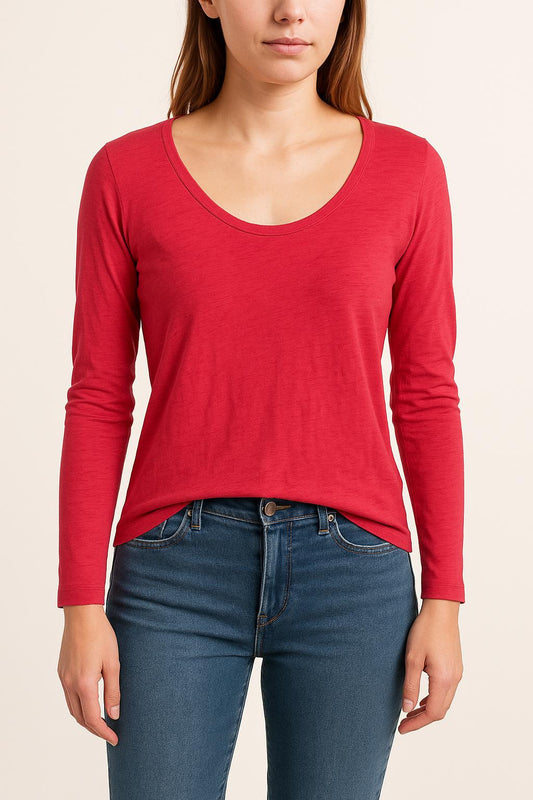 Tee-shirt manches longues rose - Taille T.U.