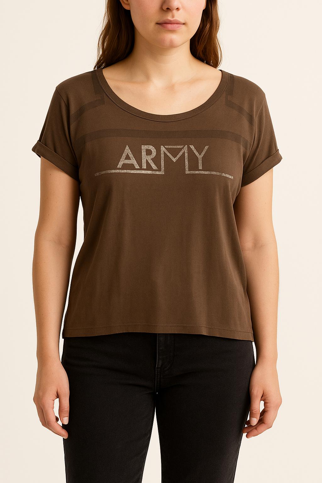 Tee-shirt Marron - Taille L/40