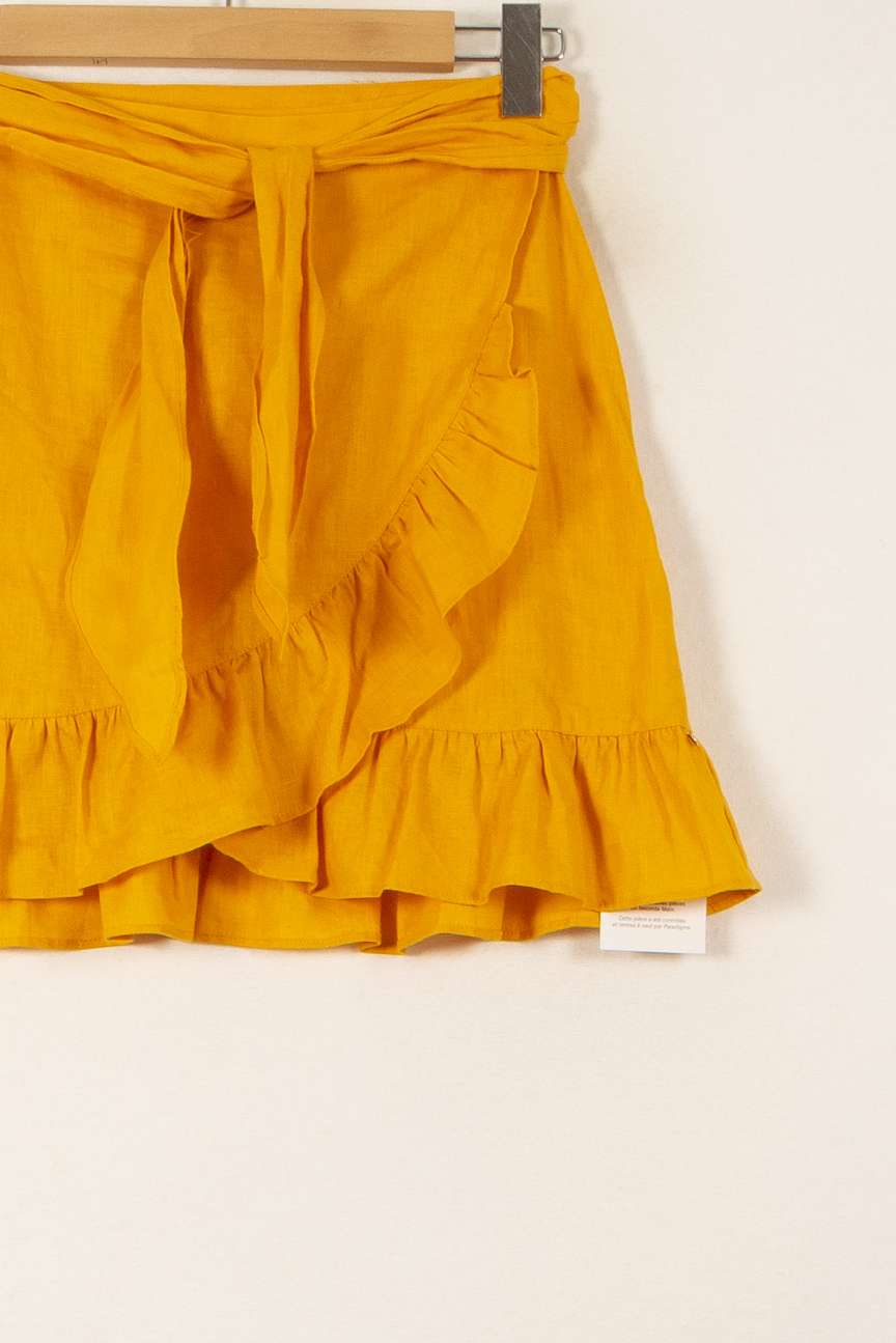 Jupe Volantée Jaune - Taille S/36