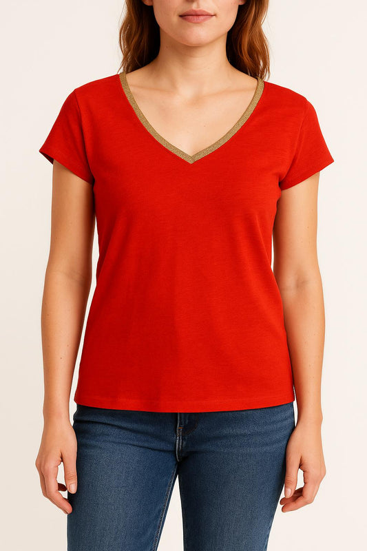 Tee-shirt Rouge - Taille XS/34
