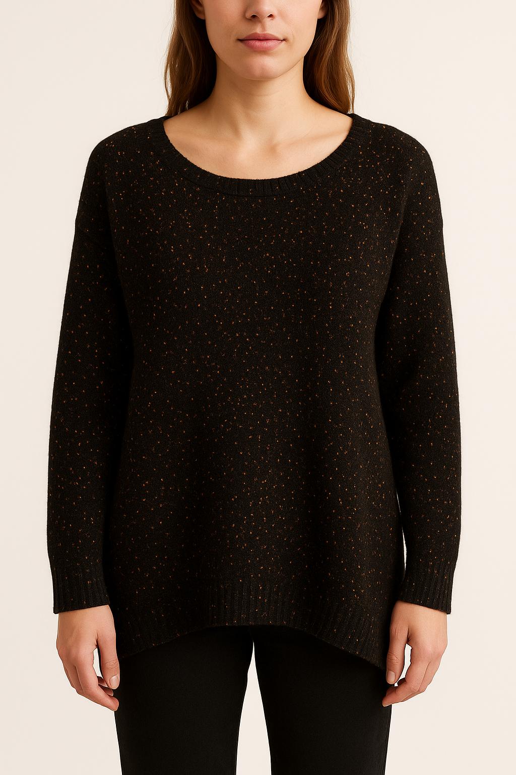 Pull Noir et Doré - Taille S/36