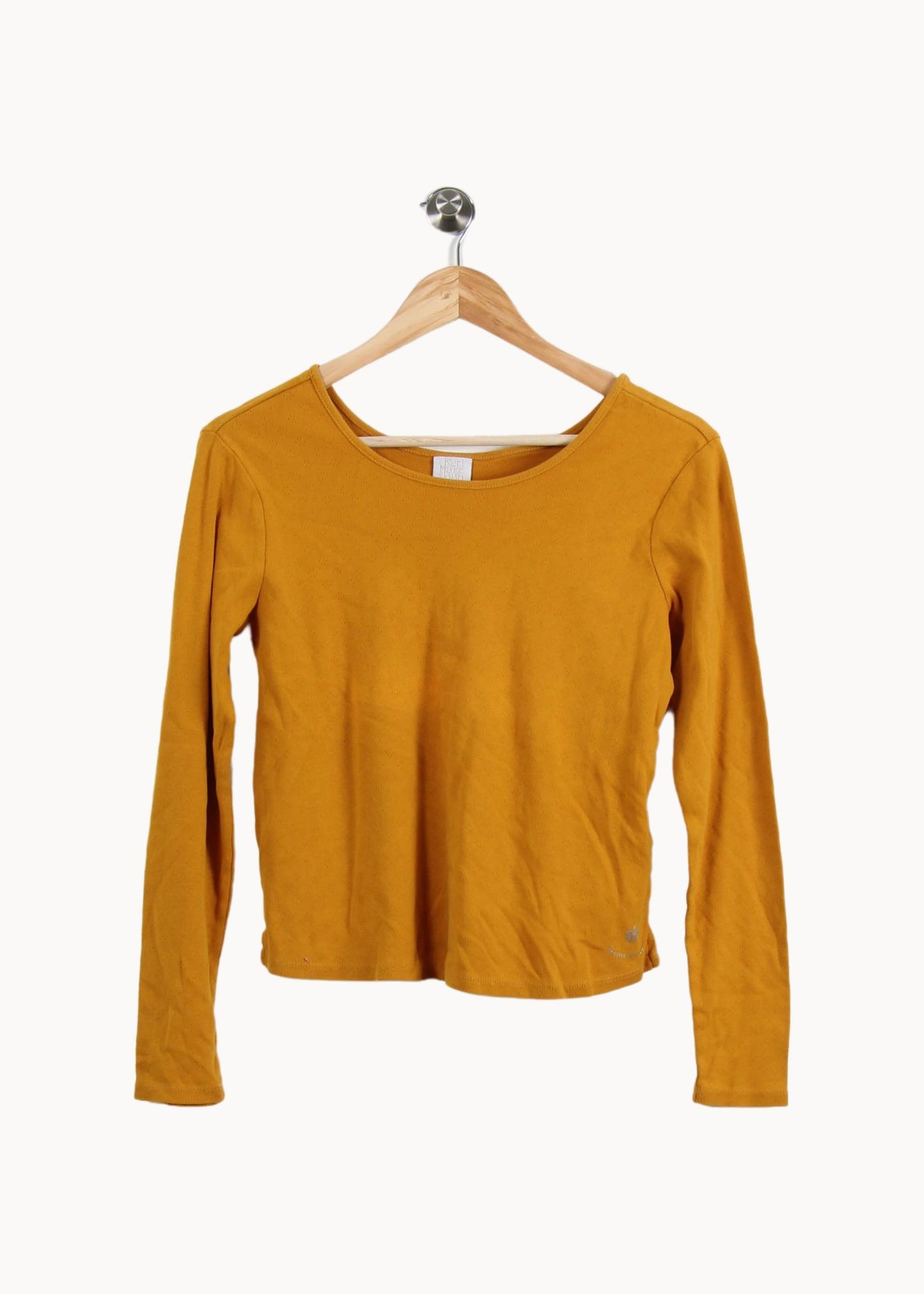 Tee-shirt Manches Longues Jaune - Taille XS/34