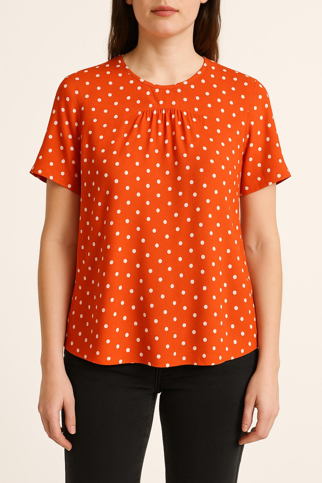 Blouse Rouge et Blanche - Taille M/38