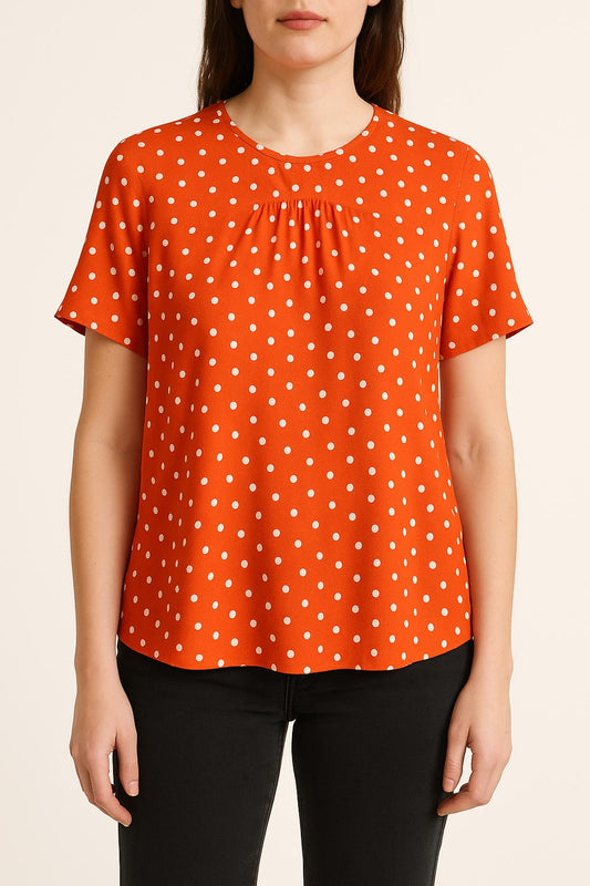 Blouse Rouge et Blanche - Taille M/38