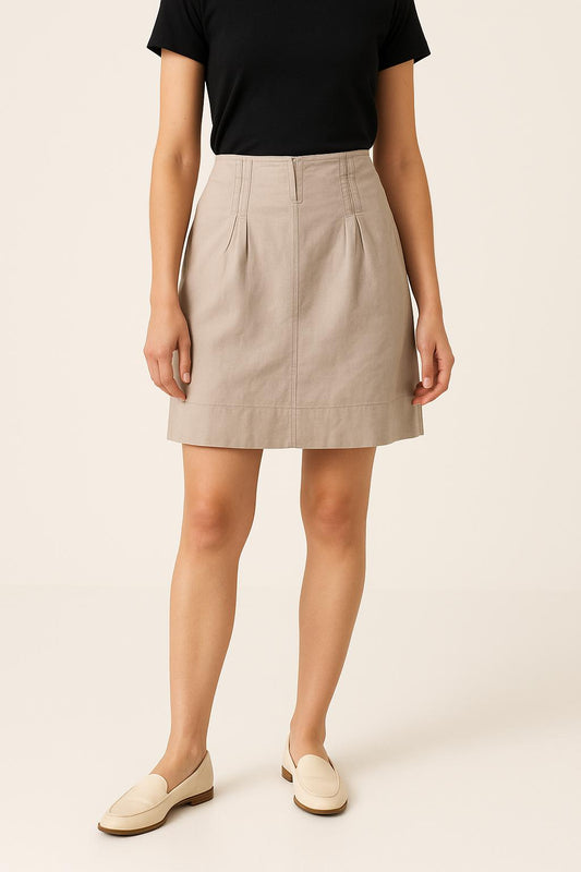 Jupe Courte Beige - Taille XS/34