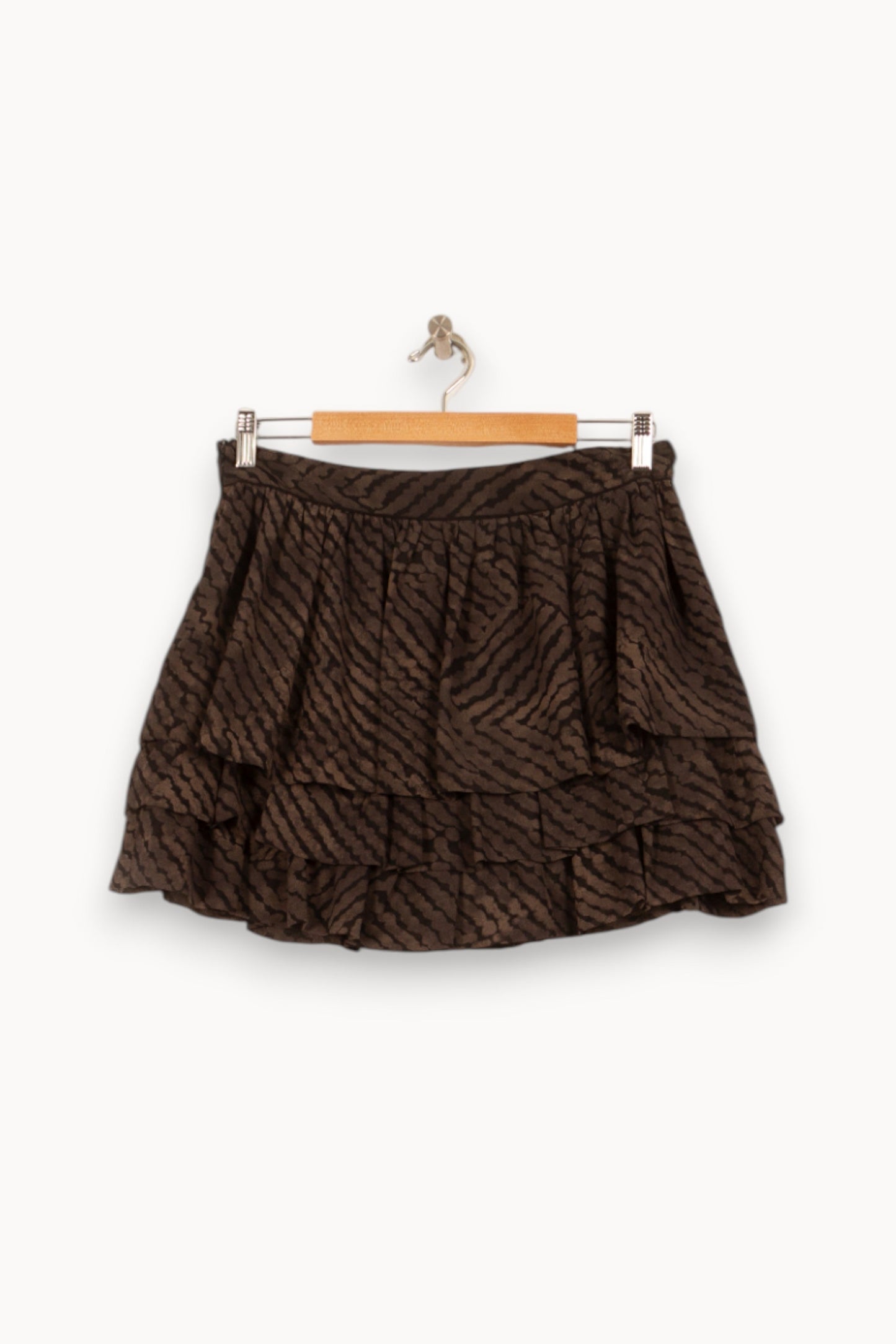 Jupe Volantée Marron - Taille L/40